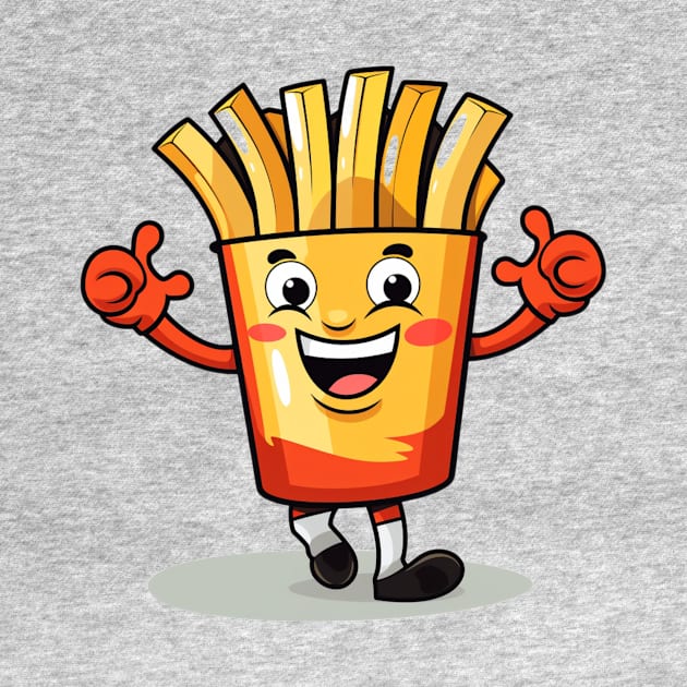 kawaii french fries T-Shirt cute potatofood by nonagobich